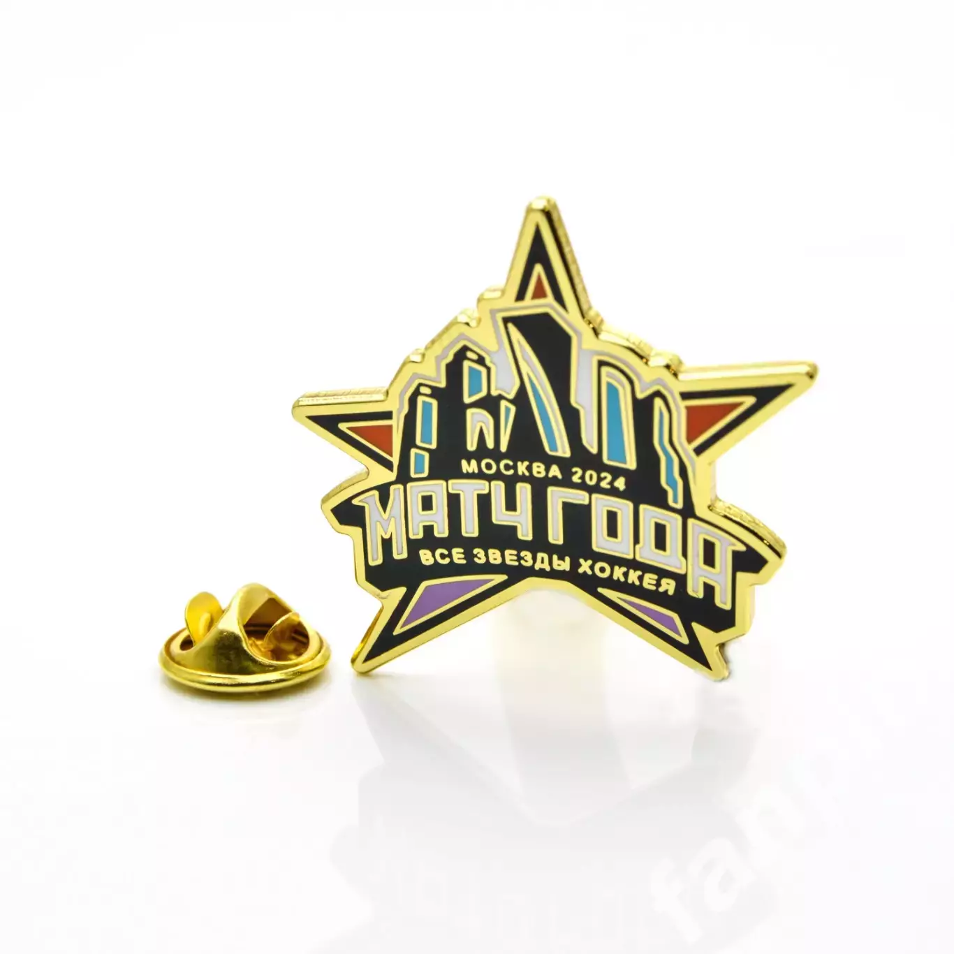 Значок Матч Звезд КХЛ 2024 (Москва) 1