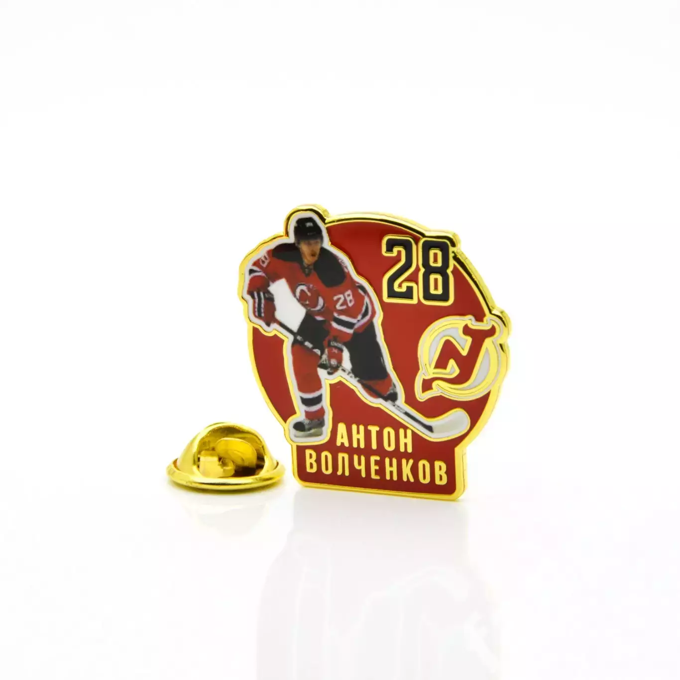Значок Звезда НХЛ Антон Волченков №28 1