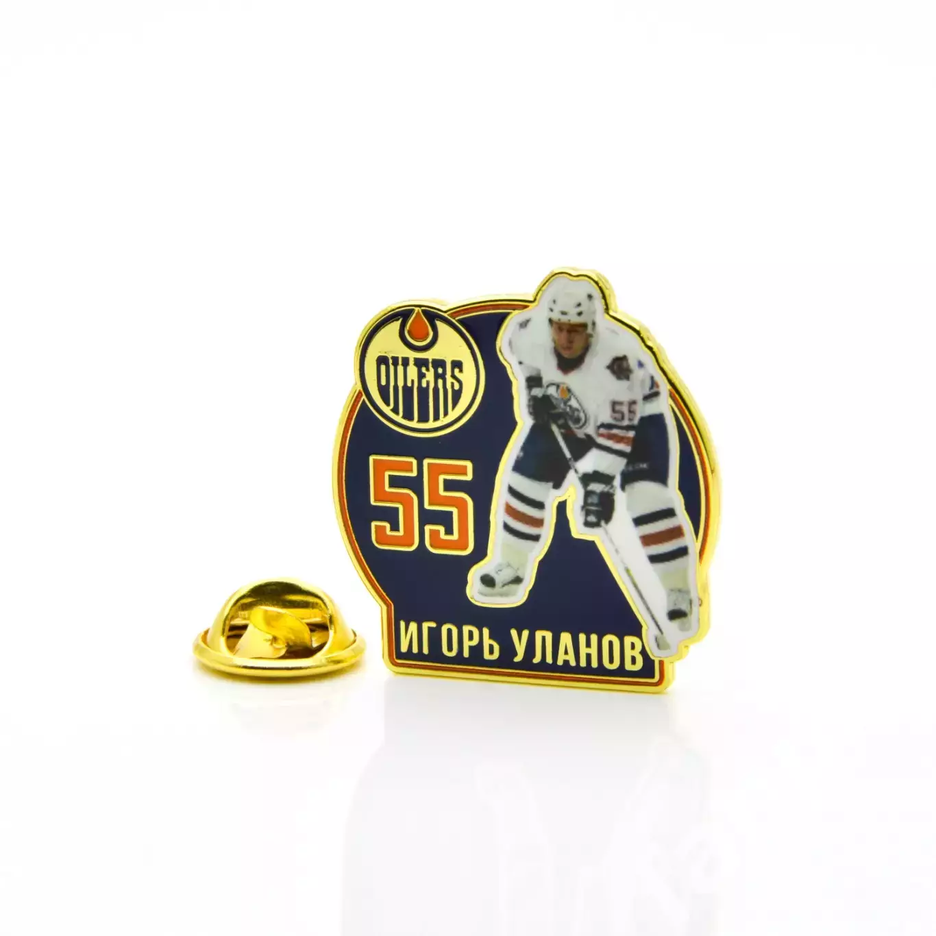 Значок Звезда НХЛ Игорь Уланов №55 1