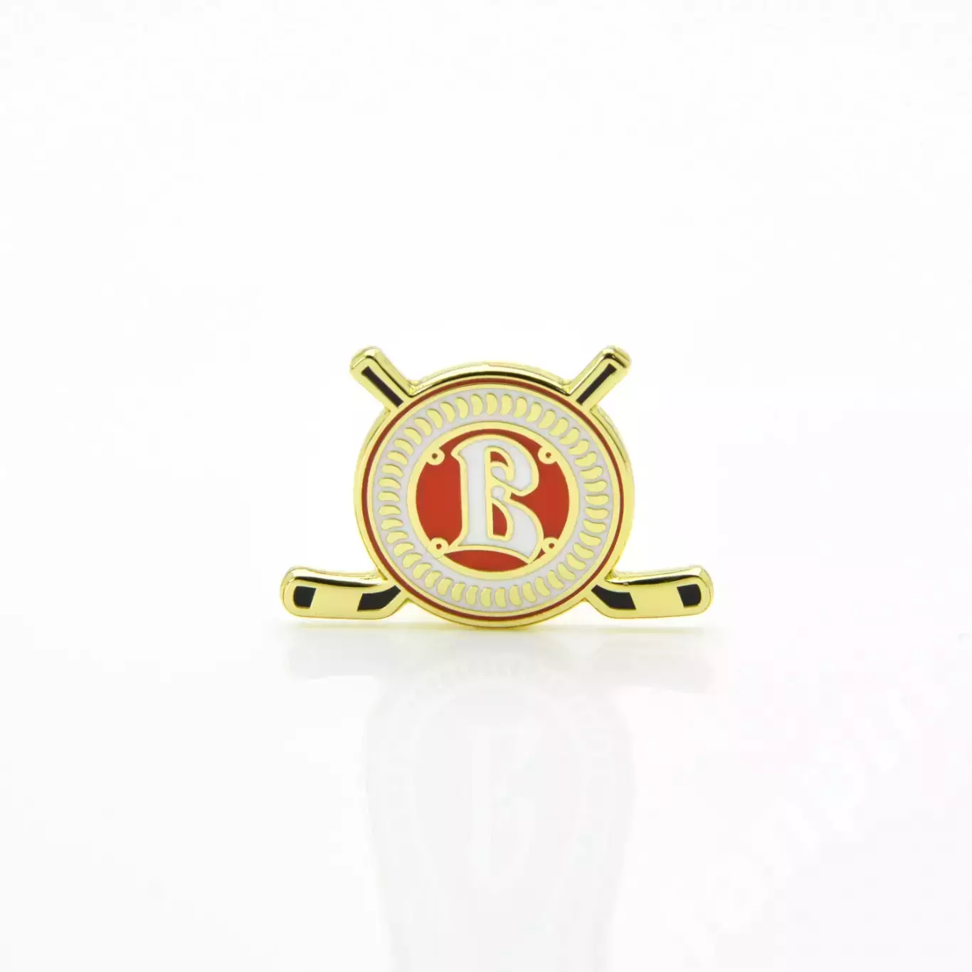 Значок Витязь Московская область Эмблема с клюшками