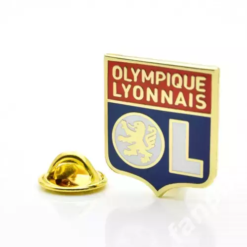 Значок ФК Олимпик (Лион, Франция) Эмблема 1