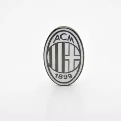 Значок ФК Милан (Милан, Италия) Эмблема NEW монохром