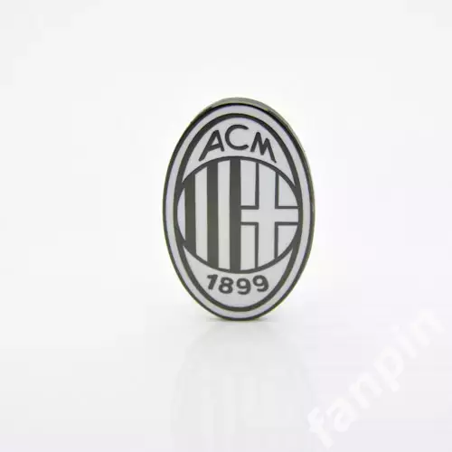 Значок ФК Милан (Милан, Италия) Эмблема NEW монохром