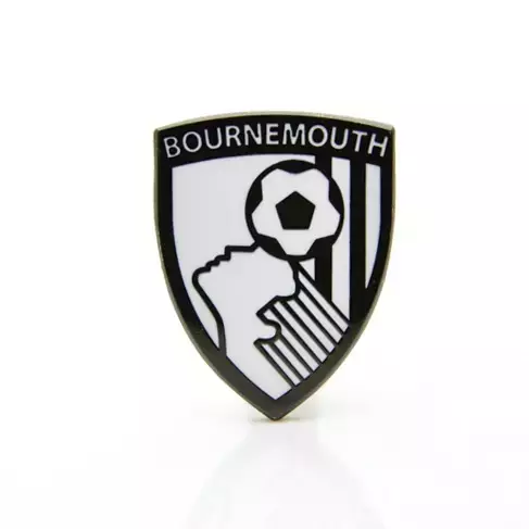 Значок ФК Борнмут (Борнмут, Англия) Эмблема монохром