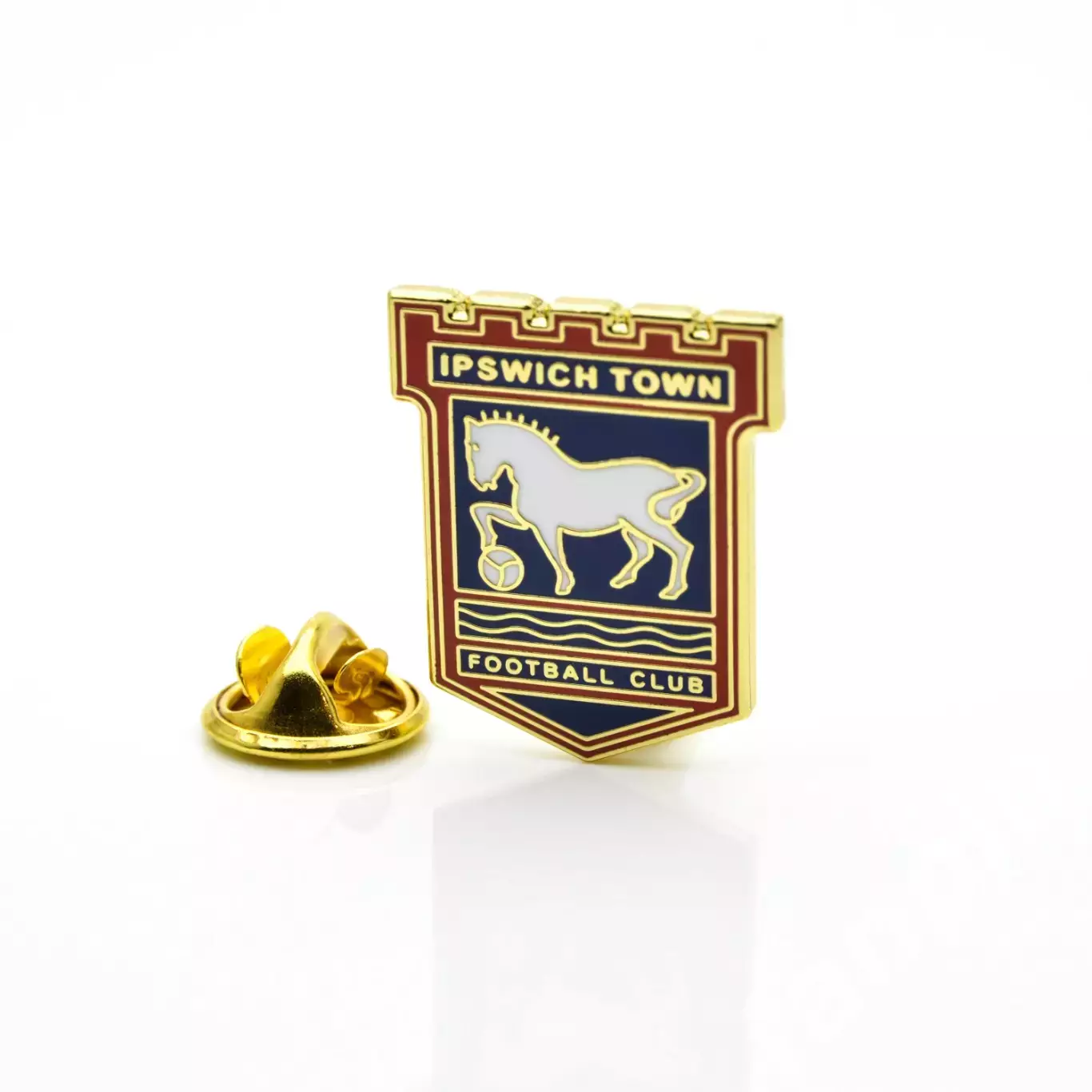 Значок ФК Ипсвич Таун (Ипсвич, Англия) Эмблема цветная 1