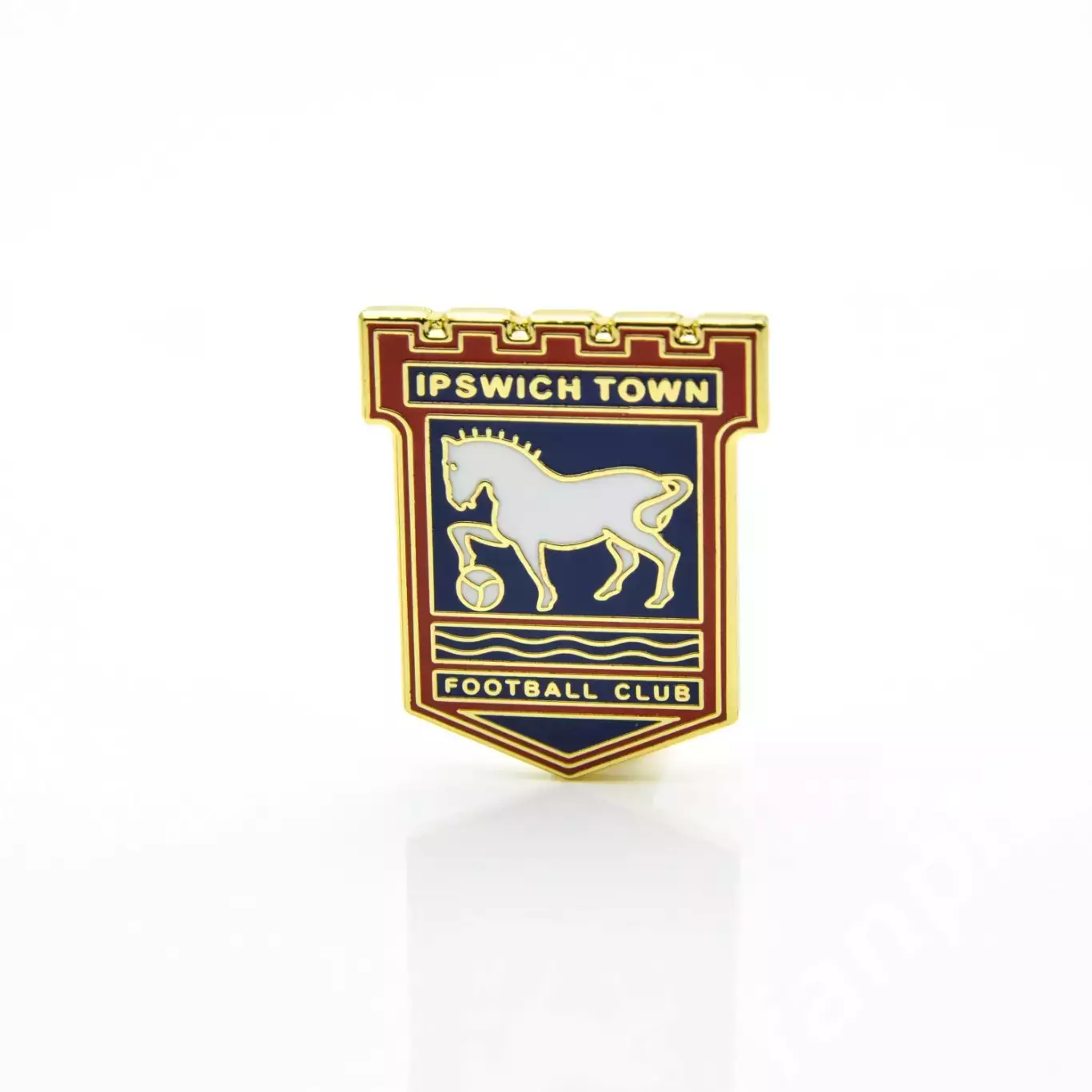 Значок ФК Ипсвич Таун (Ипсвич, Англия) Эмблема цветная