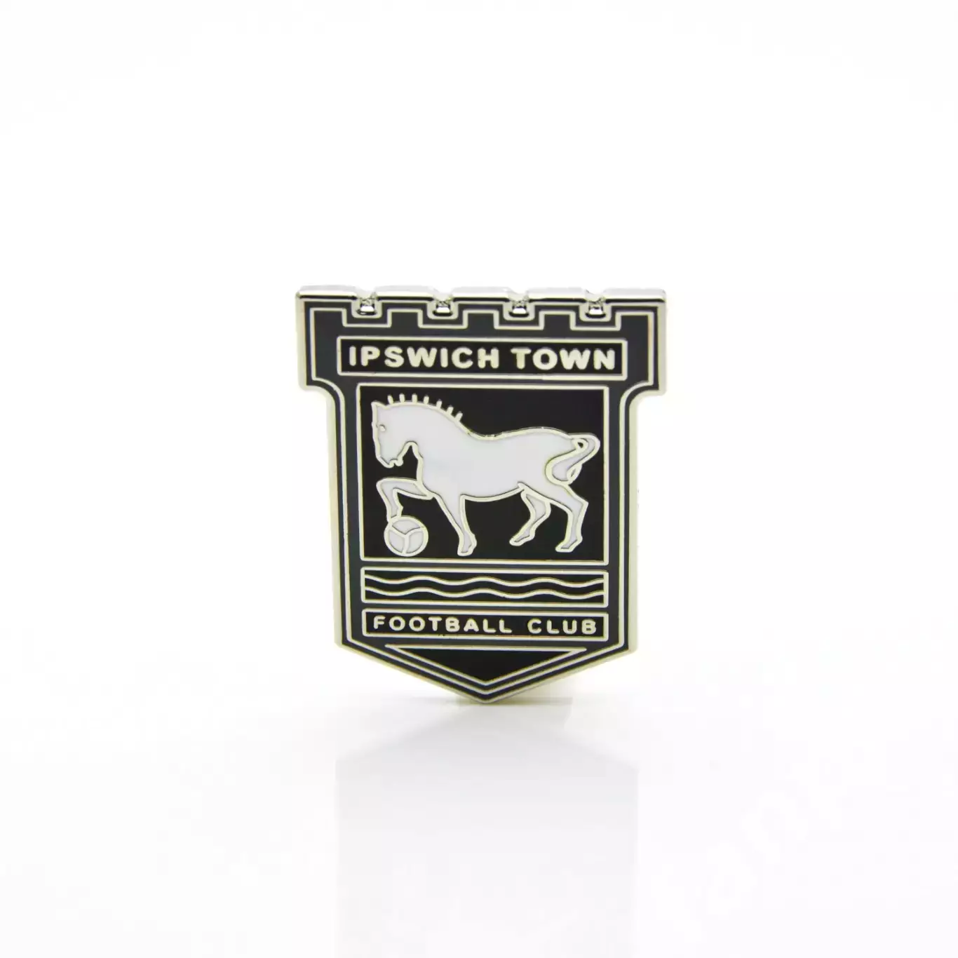 Значок ФК Ипсвич Таун (Ипсвич, Англия) Эмблема монохром