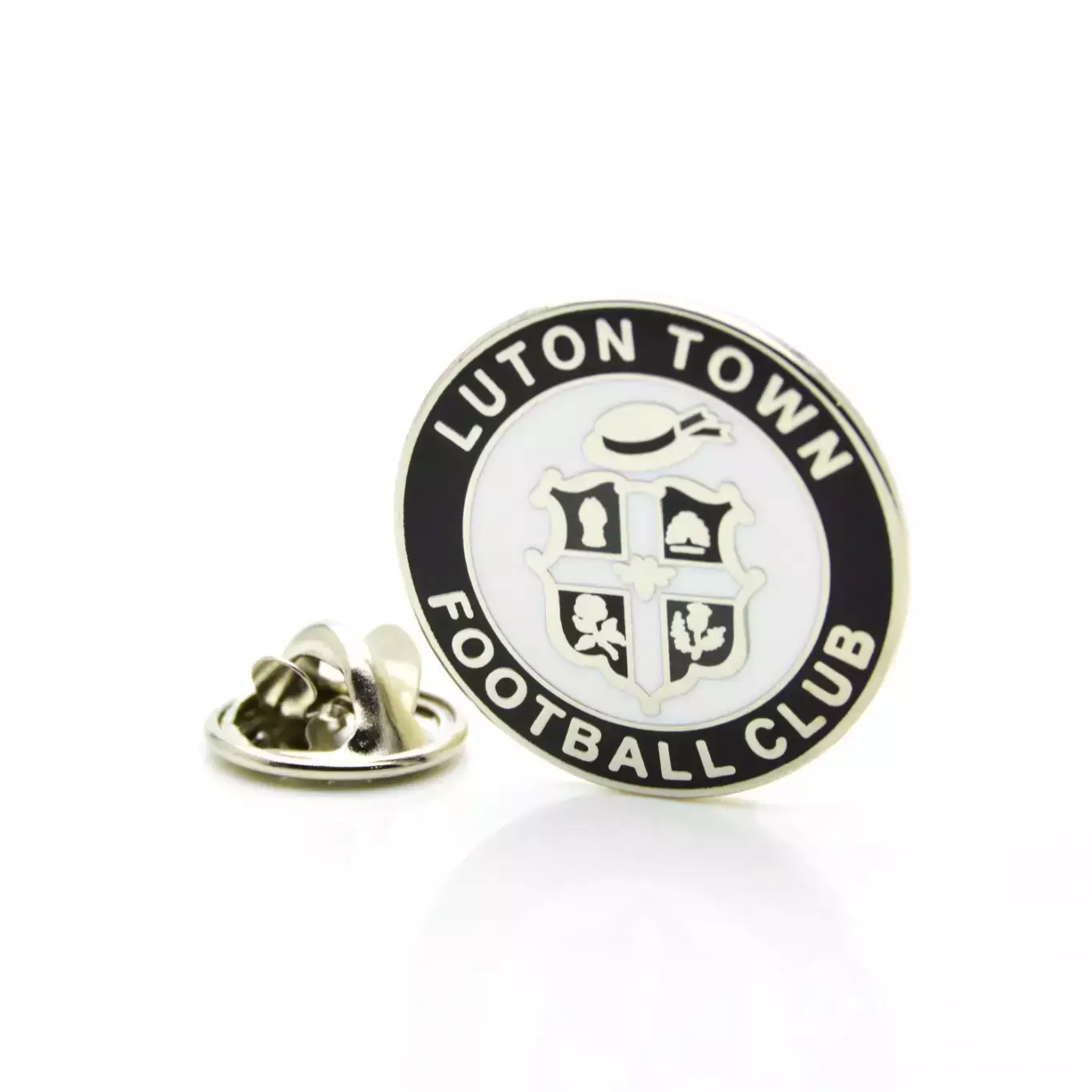 Значок ФК Лутон Таун (Лутон, Англия) Эмблема монохром 1