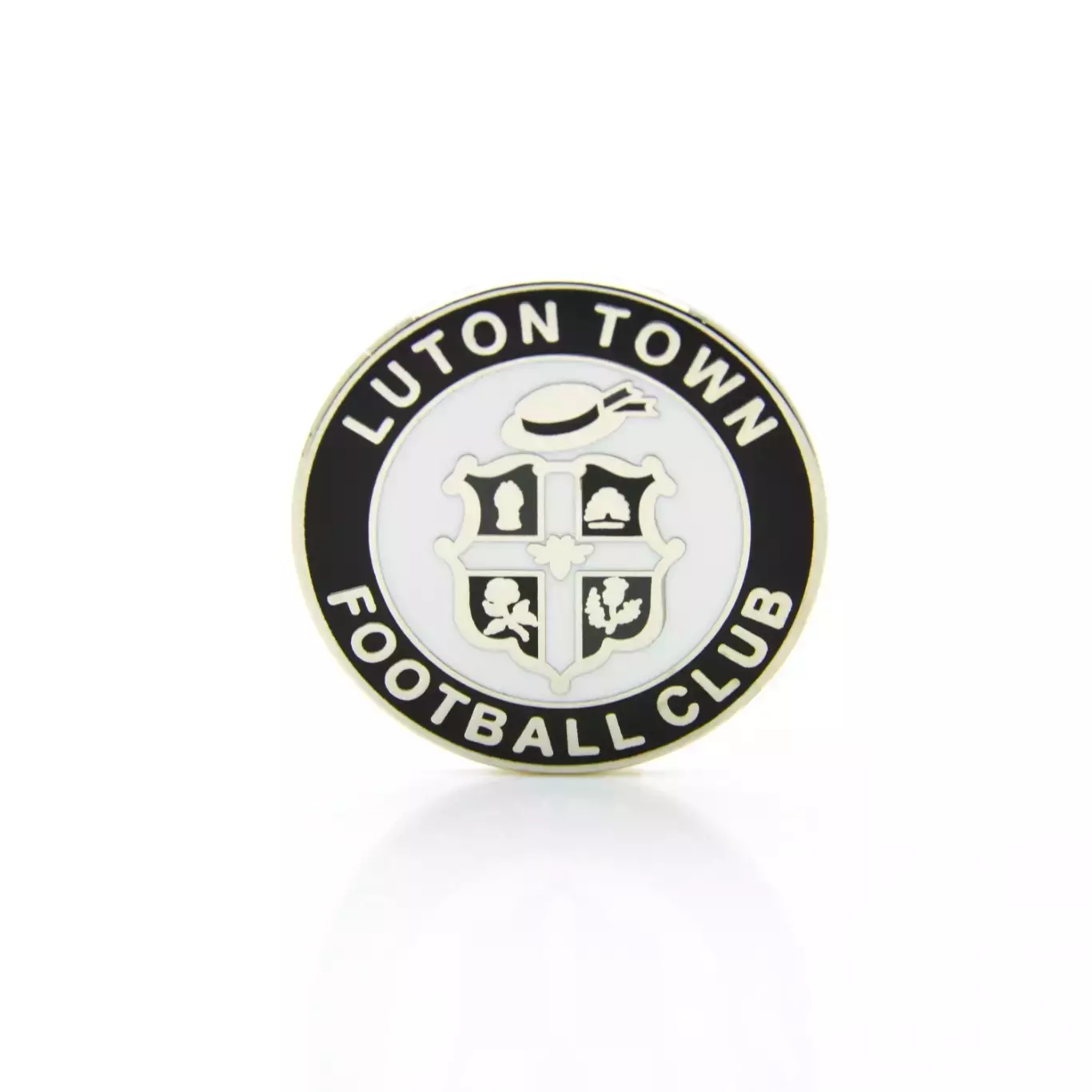 Значок ФК Лутон Таун (Лутон, Англия) Эмблема монохром