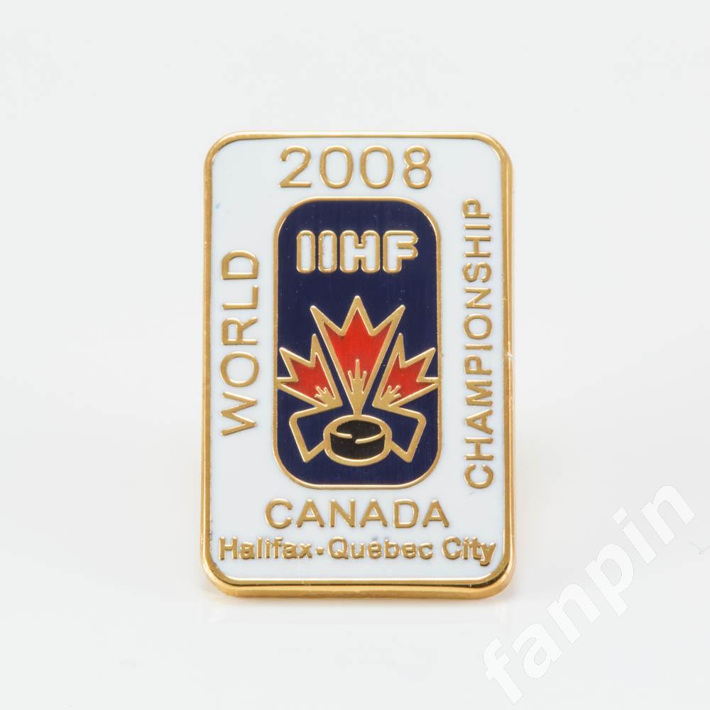 Значок Чемпионат мира по хоккею 2008г Канада