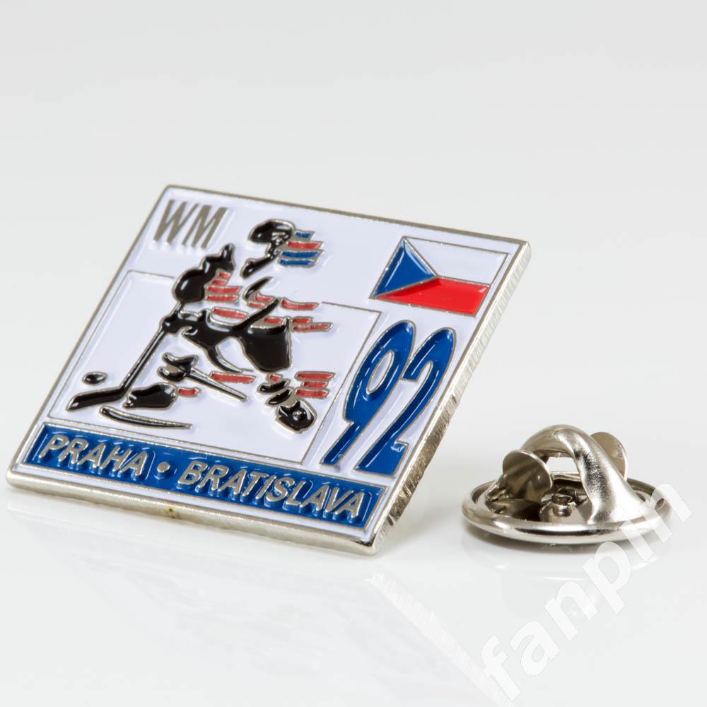 Значок Чемпионат мира по хоккею 1992г Чехословакия 1