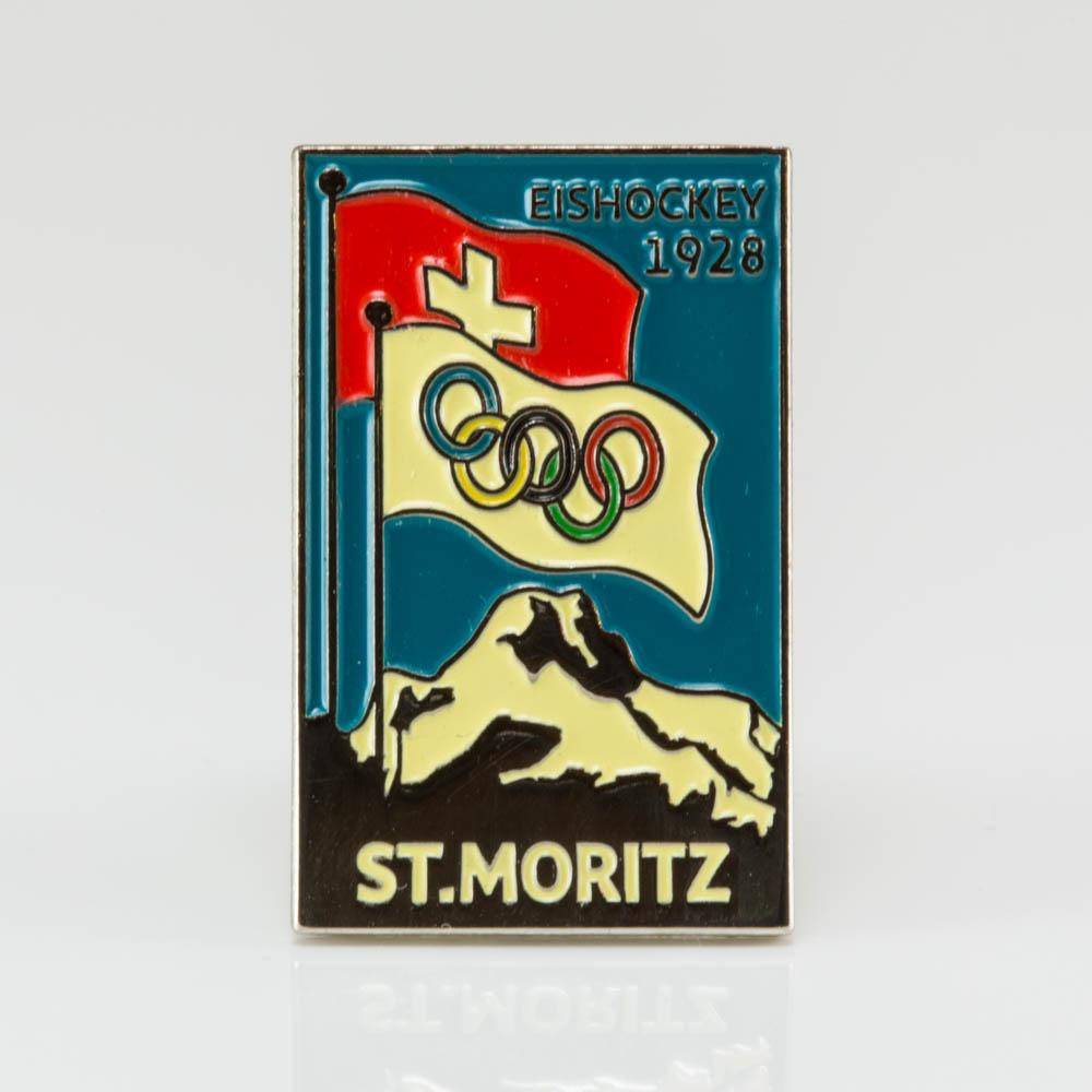 Значок Зимние Олимпийские игры 1928г (Швейцария) хоккей