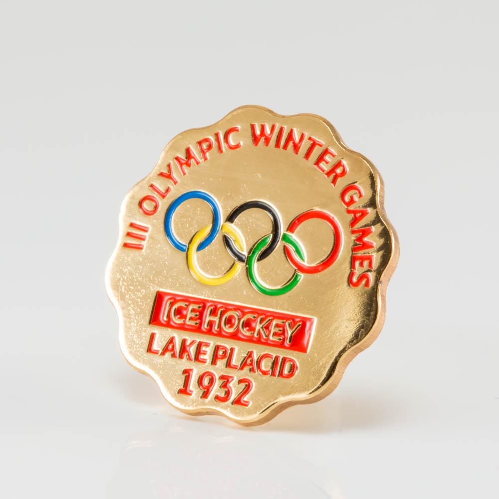 Значок Зимние Олимпийские игры 1932г (США) хоккей