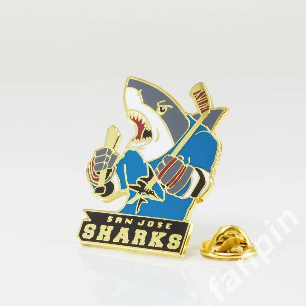 Значок Сан Хосе Шаркс Маскот 1
