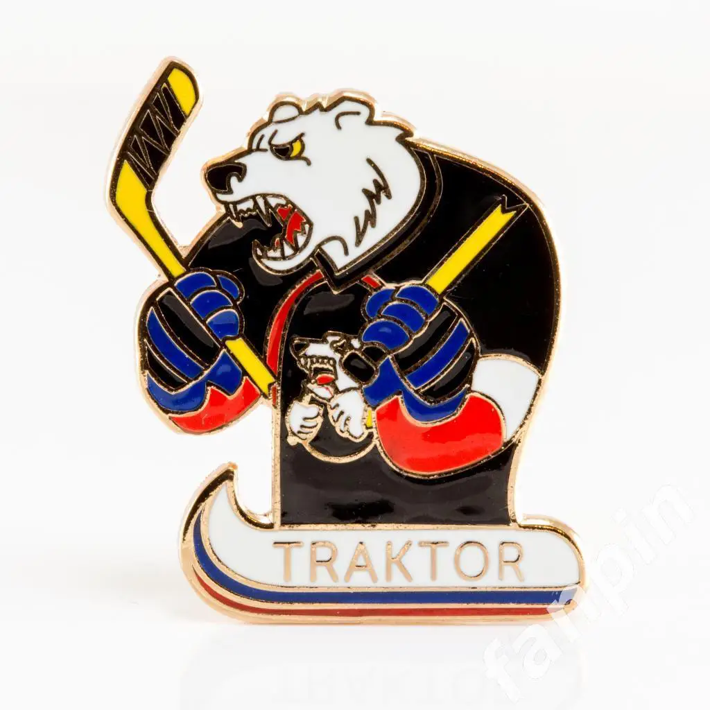 Значок ХК Трактор Челябинск Маскот OLD