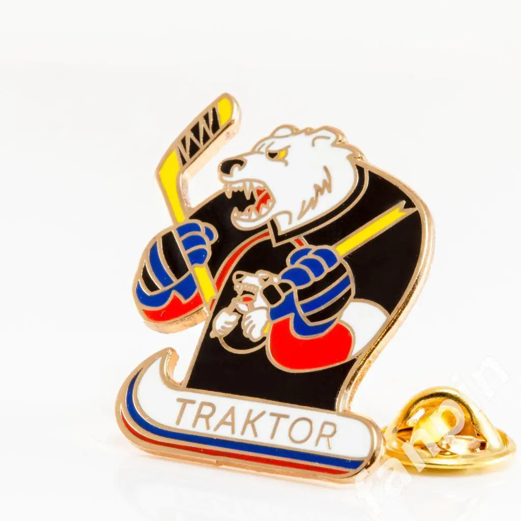 Значок ХК Трактор Челябинск Маскот OLD 1