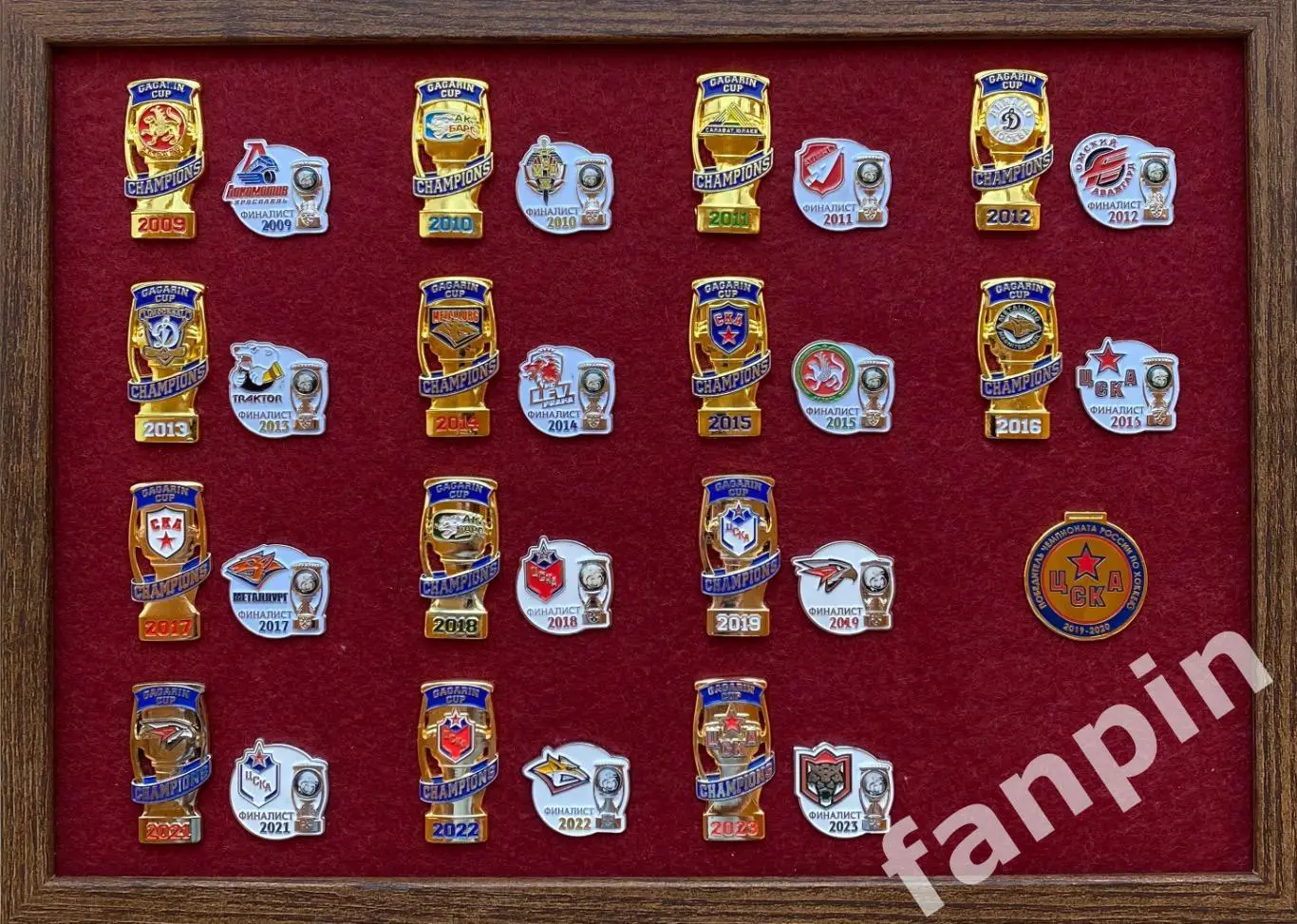 Подарочный набор значков Все обладатели и финалисты КГ 2009-2023 из 29 значков