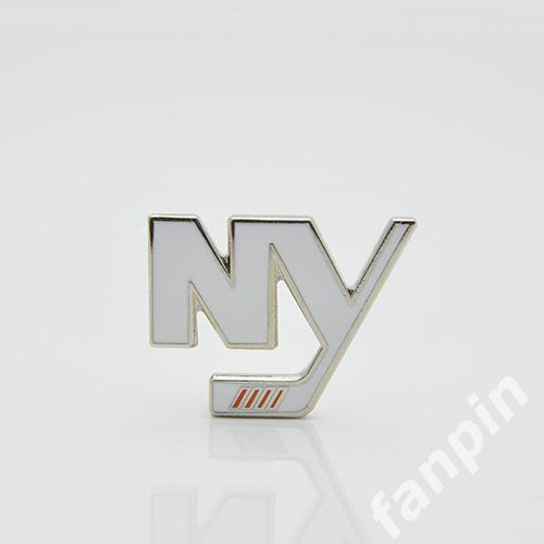 Значок Нью-Йорк Айлендерс Эмблема Белая