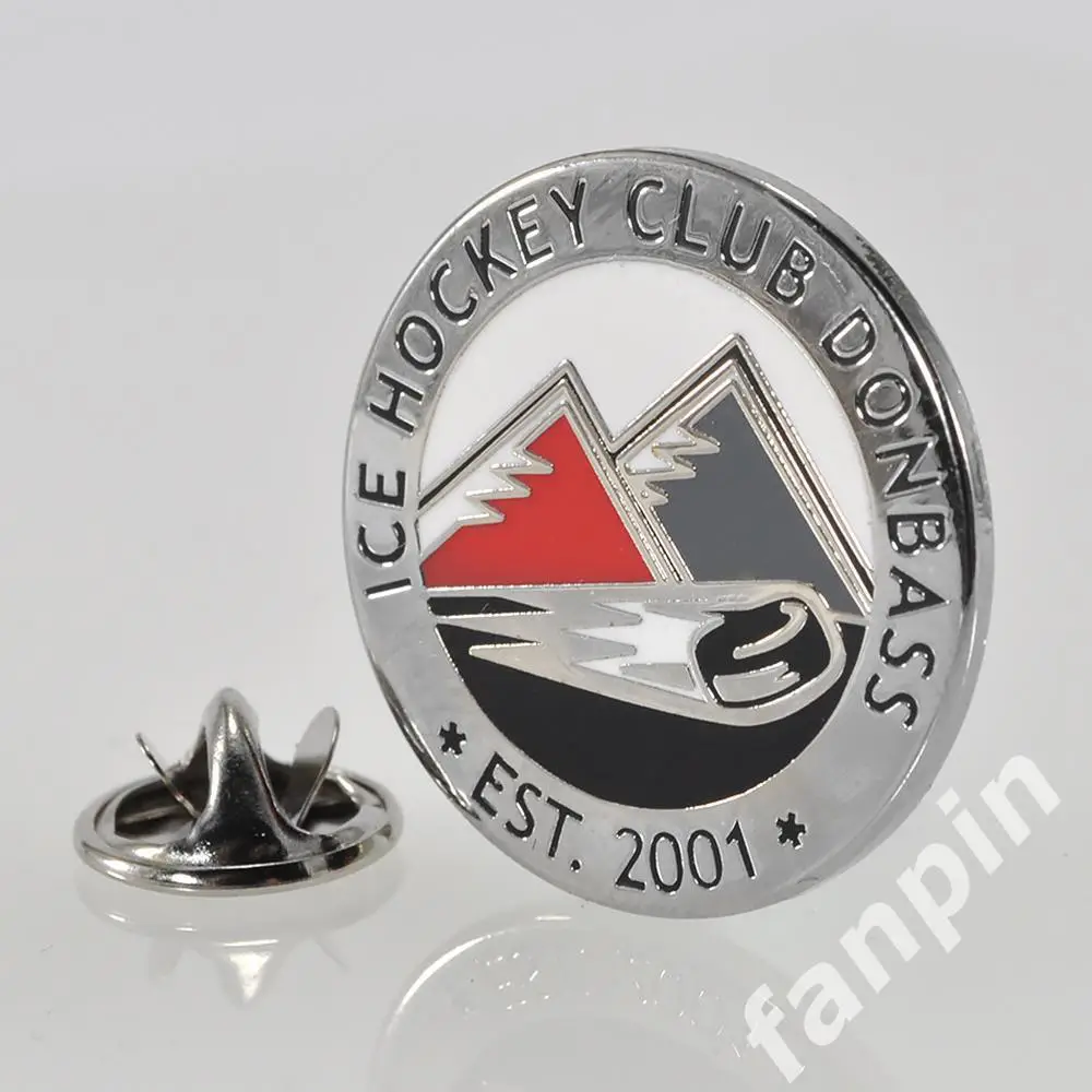 Значок ХК Донбасс Донецк круглый 1