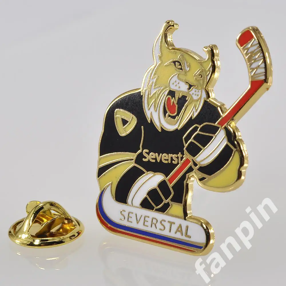 Значок ХК Северсталь Череповец Маскот 1