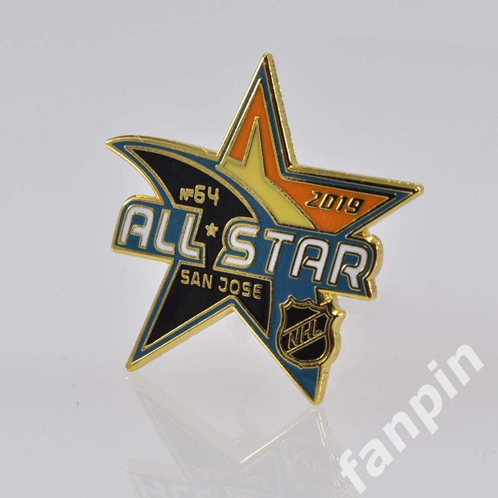 Значок Матч Всех Звезд НХЛ (№64) 2019г Сан-Хосе
