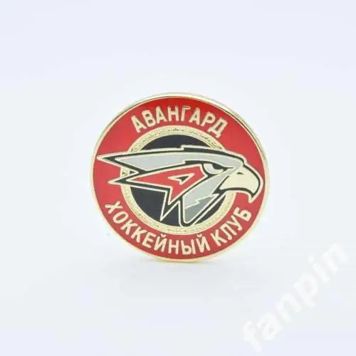 Значок ХК Авангард Омск Эмблема Нью Красная