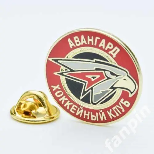 Значок ХК Авангард Омск Эмблема Нью Красная 1