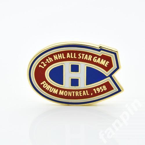 Значок Матч Всех Звезд НХЛ №12 (Монреаль) 1958 год