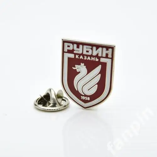 Значок ФК Рубин (Казань) Эмблема нью красная 1
