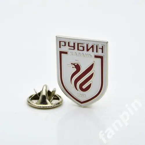 Значок ФК Рубин (Казань) Эмблема нью белая 1