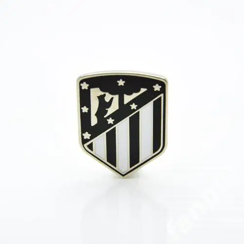 Значок ФК Атлетико (Мадрид, Испания) Эмблема монохром