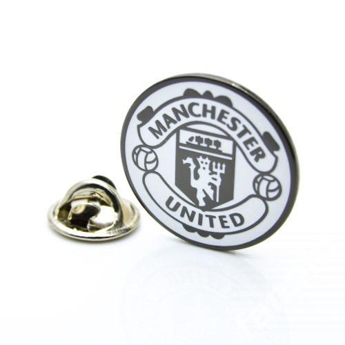 Значок ФК Манчестер Юнайтед (Манчестер, Англия) Эмблема нью монохром 1