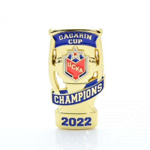 Значок большого размера ЦСКА (Москва) - обладатель кубка Гагарина 2022г