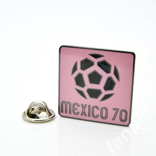 Значок Чемпионат мира по футболу 1970 (Мексика) Эмблема розовая 1