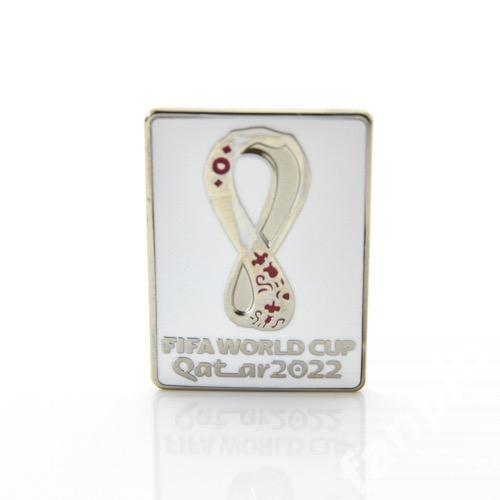 Значок Чемпионат мира по футболу 2022 (Катар) Эмблема белая