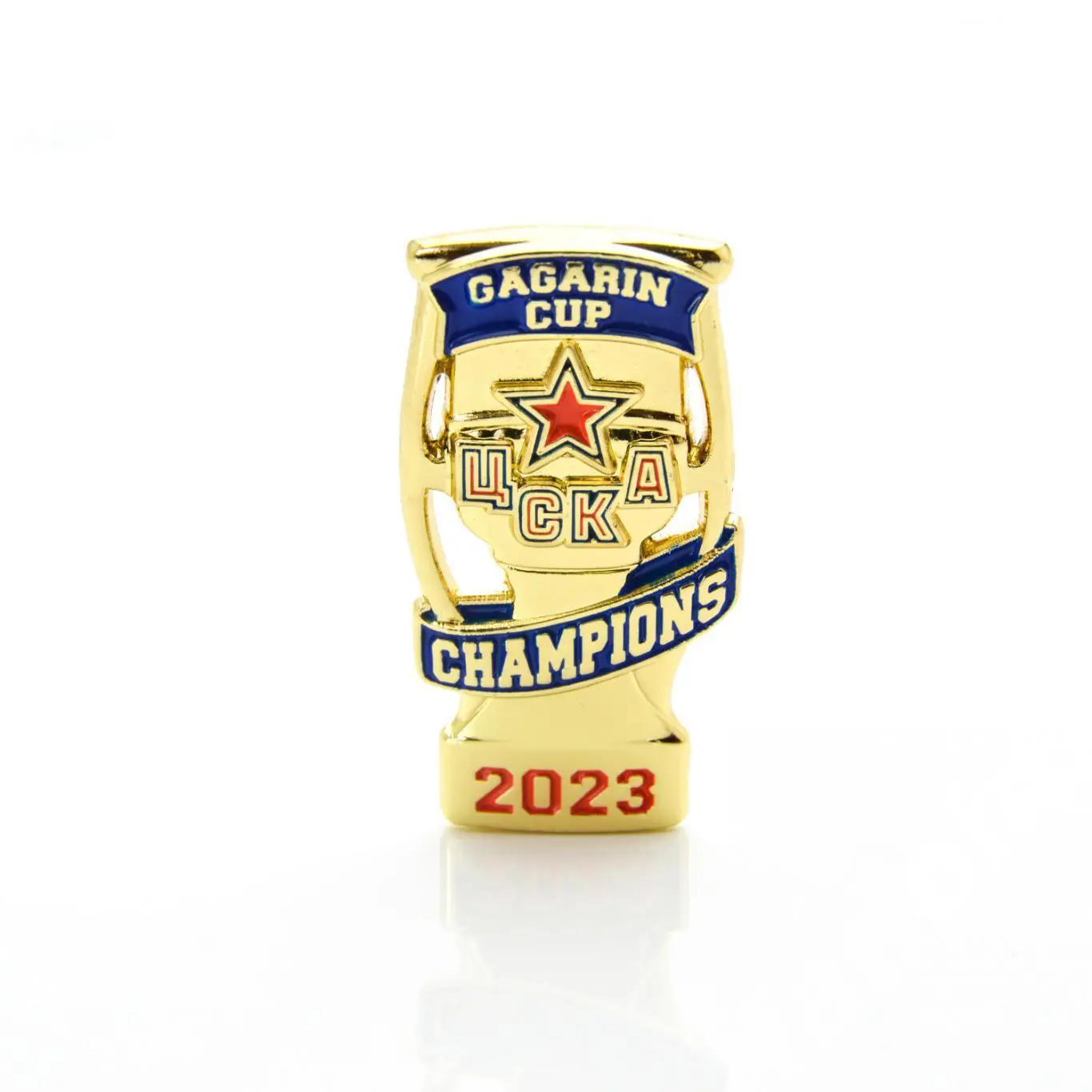 Значок большого размера ЦСКА (Москва) - обладатель кубка Гагарина 2023г