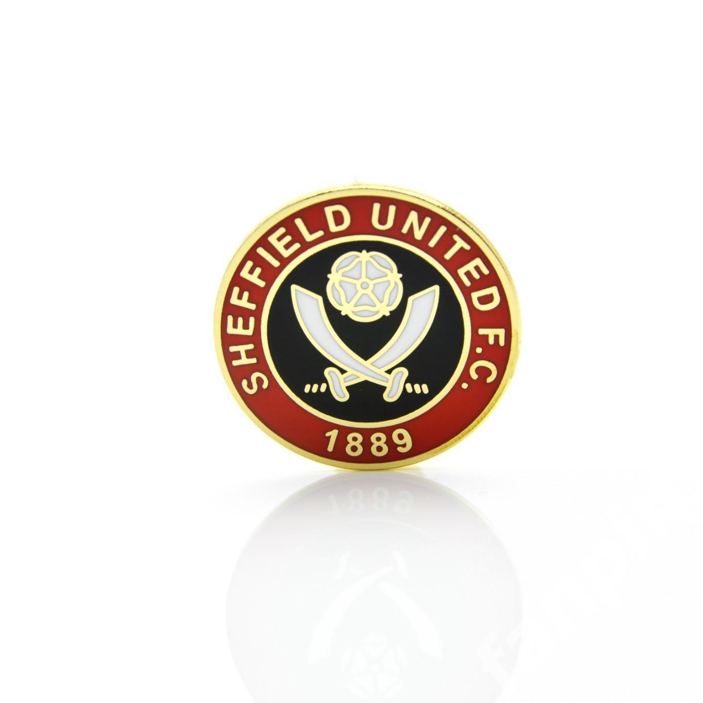 Значок ФК Шеффилд Юнайтед (Шеффилд, Англия) Эмблема цветная