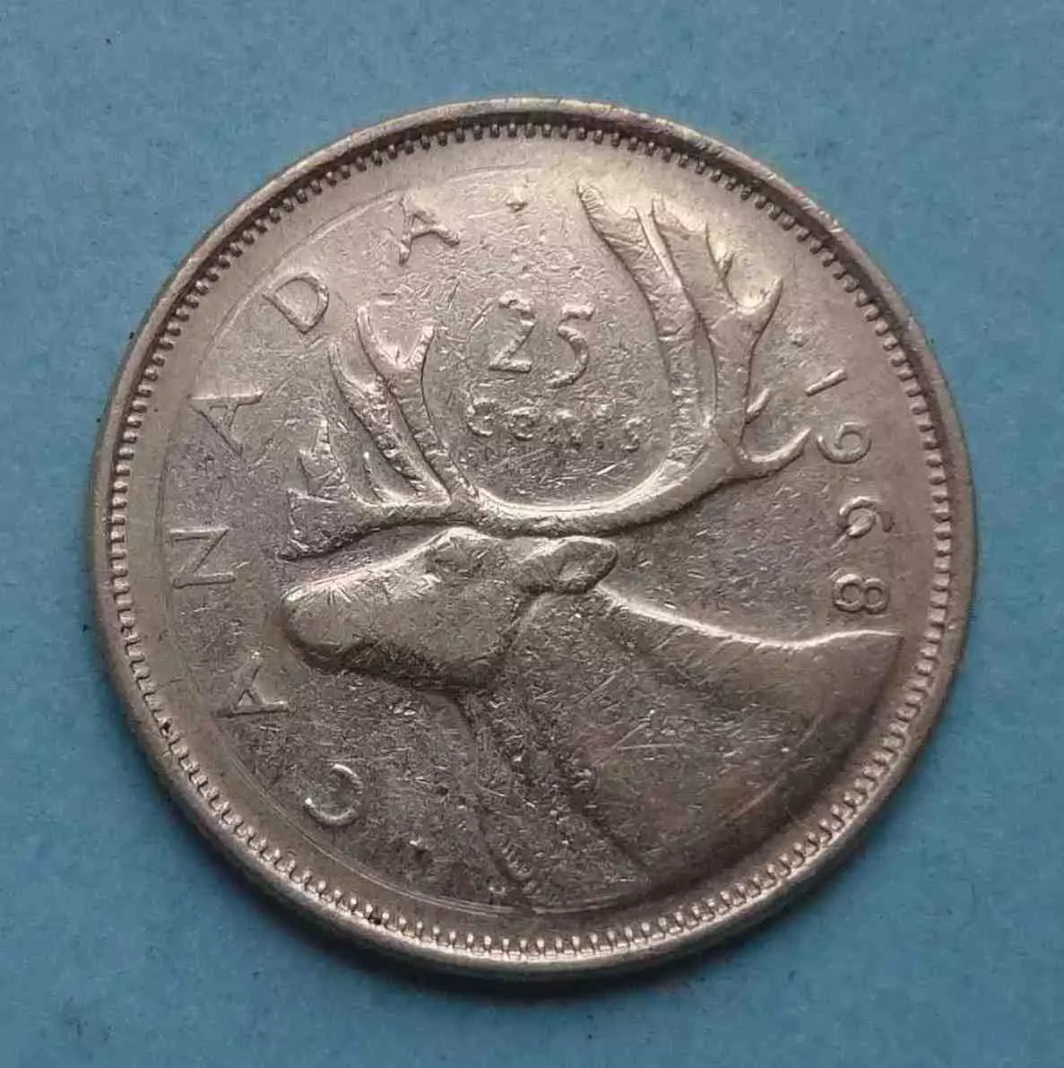 25 центов 1968 год Канада (63)