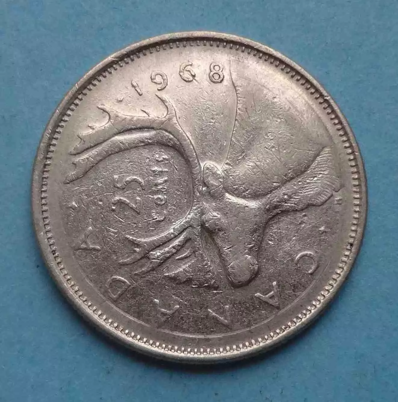 25 центов 1968 год Канада (63) 1