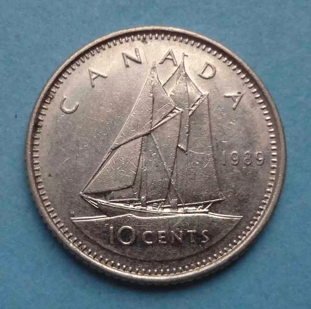 10 центов 1989 год Канада (63)