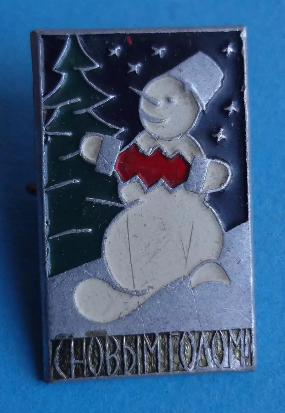 С Новым годом Снеговик играет на гармошке ММД (63)