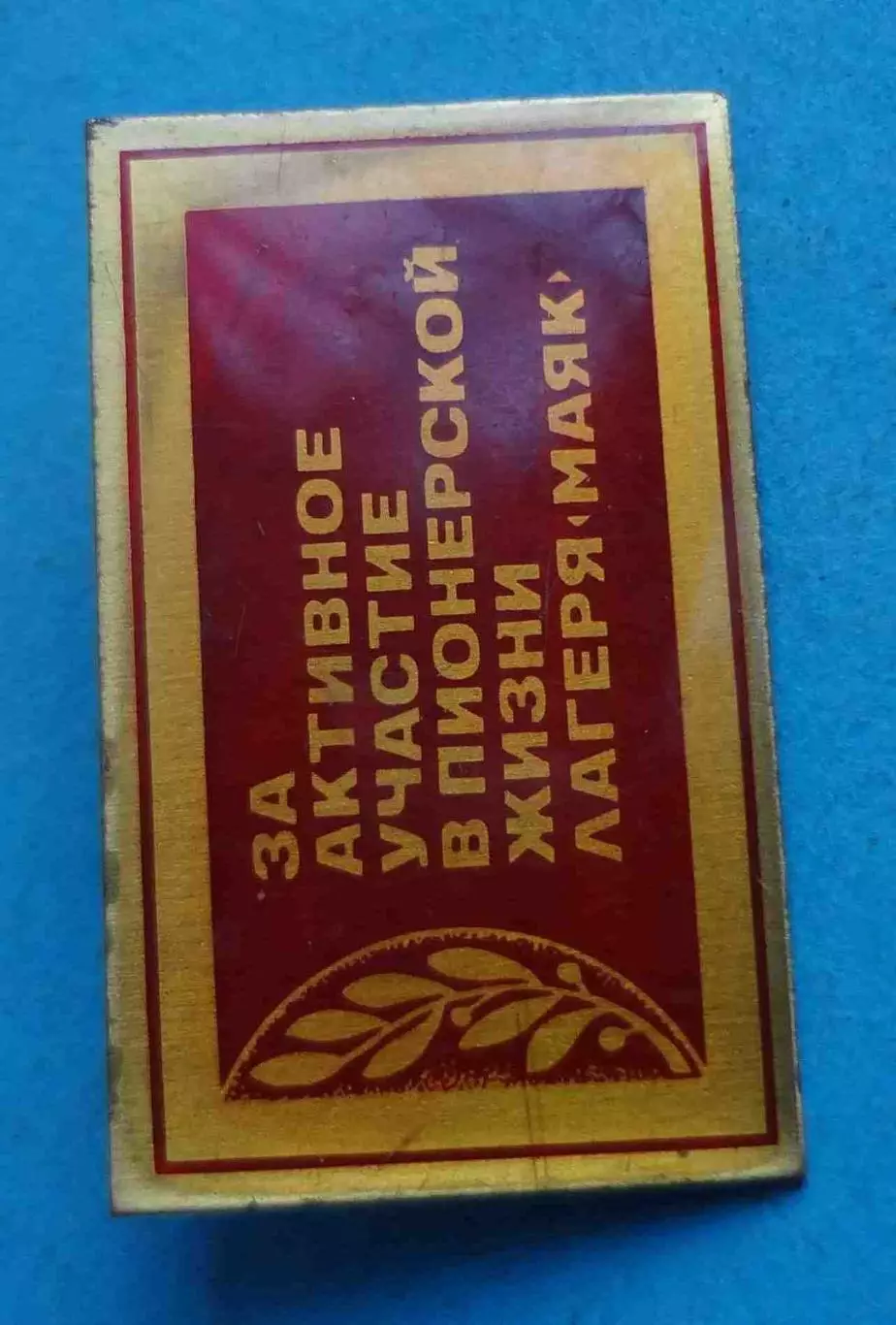 За активное участие в пионерской жизни лагеря Маяк пионерия (64) 1