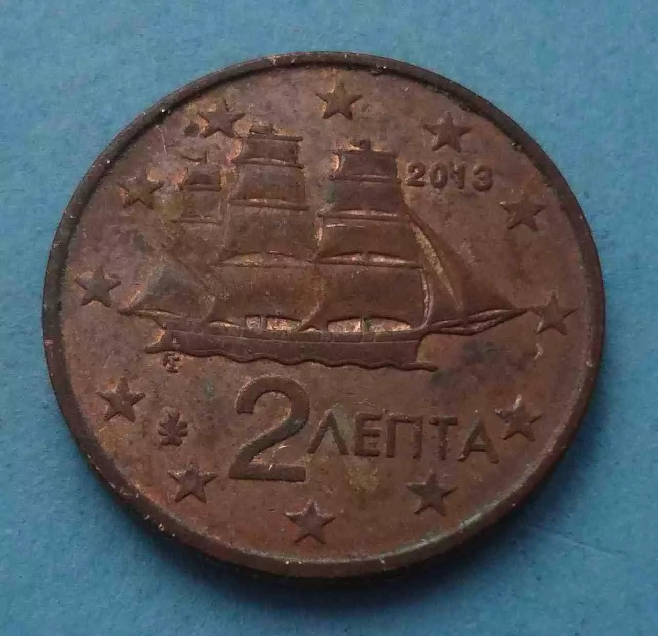 2 Евро цента 2013 года Греция (65)