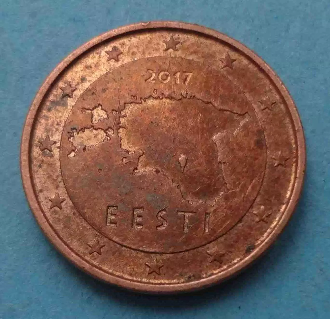 1 Евро цент 2017 года Эстония (65)