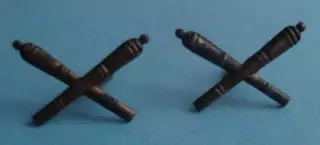 Петлицы эмблема Артиллерийские войска латунь усы (65)