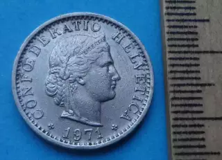 20 раппенов 1971 год Швейцария (65)