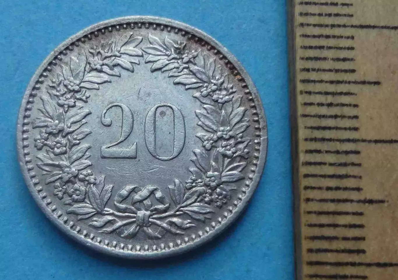 20 раппенов 1971 год Швейцария (70) 1