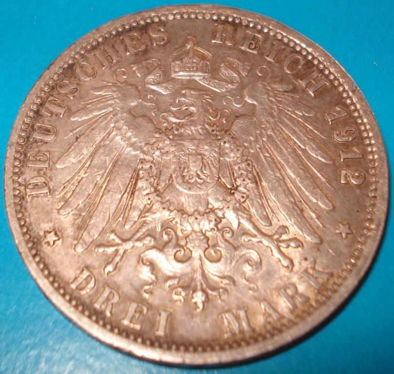 3 марки 1912 года, серебро 1