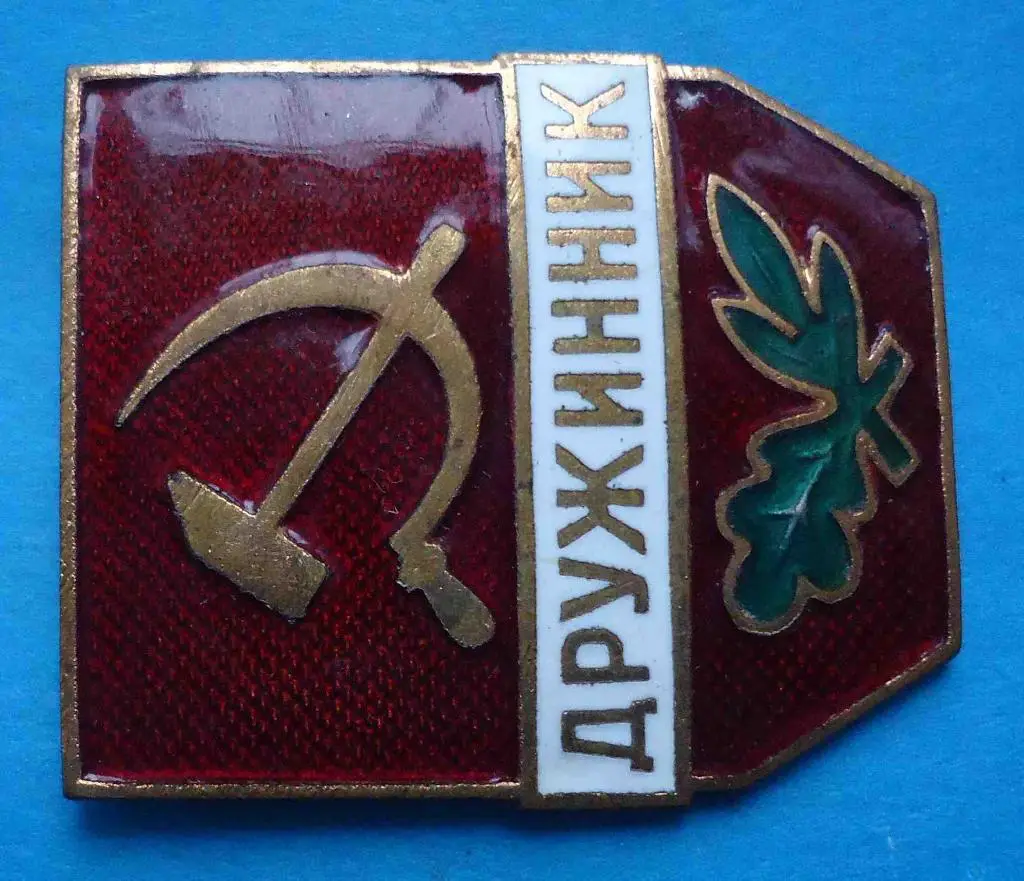 Знак Дружинник с доком 1959 год удостоверение 3