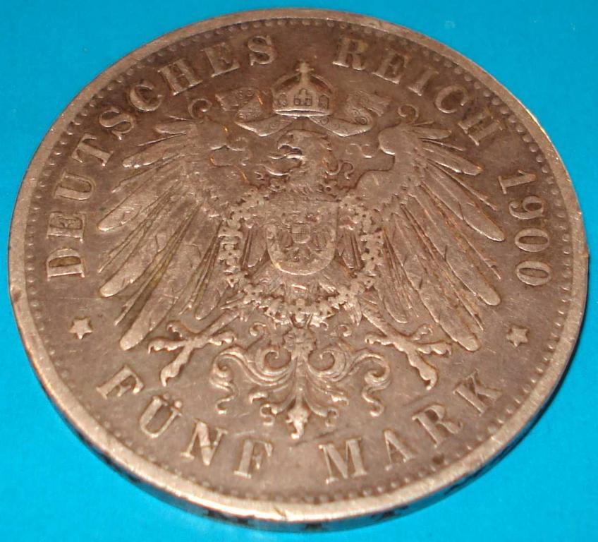 5 марок 1900 года, серебро 1